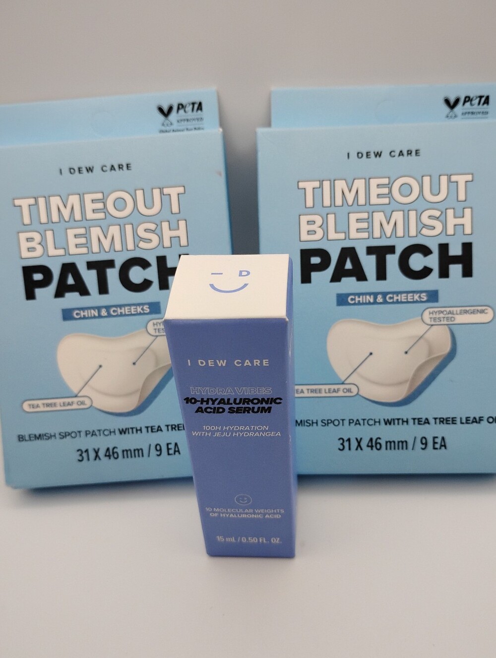 2-I DEW CARE Timeout Blemish Patch + I Dew Care Hydroluronic Acid Serum